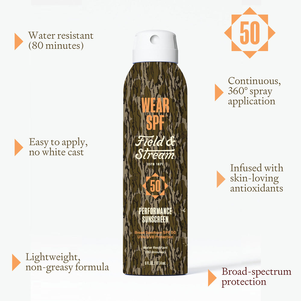 FIELD & STREAM SPF 50 SUNSCREEN SPRAY