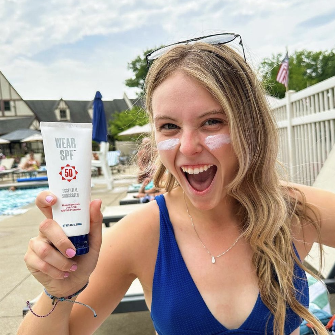 Pitcher Connor Kershaw with WearSPF Mineral Lotion
