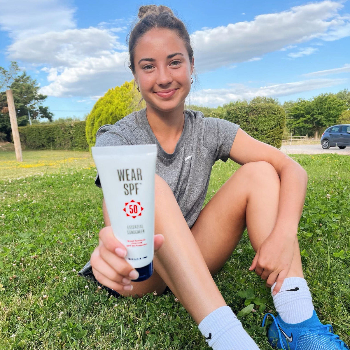 Haley Manners — track athlete with WearSPF Essential Sunscreen