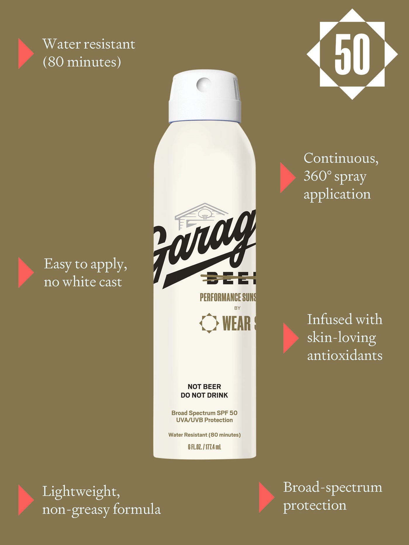 GARAGE BEER SUNSCREEN SPRAY